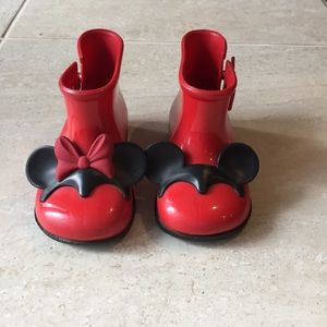 Mini Melissa girls Disney Twins Rain Boot 7